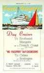 Eagle Steamers - Brochure Eagle Steamers Day Cruises to Southend, Margate and the French Coast