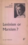Luxemburg, Rosa - Leninism or Marxism Luxemburg, Rosa - Leninism or Marxism