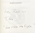 (NOBELPRIJSWINNAAR). TRANSTRÖMER, Tomas - Zwarte ansichten. Keuze, vertaling en nawoord J. Bernlef.