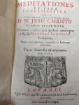 Beuvelet, Mattheus - Meditationes de Vita Ecclesiastica. , Deductae Potissimum ab Exemplari ejus D.N. Jesu Christo. Summo sacerdote, idiomate Gallico jam pridem conscriptae. .