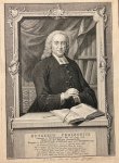 Houbraken, J. naar J.M. Quinkhard. - Original engraving 1763 I Portret van predikant Rutgerus Perizonius (Ootmarsum 1714- Amsterdam 1781), bedienaar Heiligen Euangeliums, 1 p.