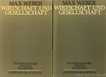 WEBER, M. - Wirtschaft und Gesellschaft. Grundriss der verstehenden Soziologie. Studienausgabe herausgegeben von J. Winckelmann. 2 volumes. (Erster und zweiter Halbband).