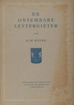 Ovink, G.W. - De ontembare lettergieter.