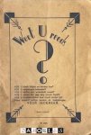 F. Ziekenoppasser - Weet u reeds? F. Ziekenoppasser - Weet u reeds?