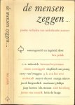 Polak, Bea  samengesteld  en ingeleid door  .. Omslagontwerp door Hans Buys - De mensen zeggen  ...  Joodse verhalen van Nederlandse auteurs