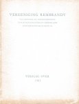Vereniging Rembrandt - Verslag over het jaar 1963