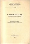 L. Genicot - architecture : Considérations générales
