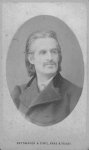 Hamerling, Robert: - [Carte-de-visite Fotografie] Brustbild en face in Oval