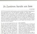 Groot, B. de - In Lunteren barstte een bom