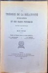 Max Born - la Théorie de la Relativité d' Einstein et ses bases physiques