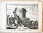 Unknown engraver, Pieter Schenk (1660-1713) - [Antique print, etching/ets, Rome] MONUMENTUM METELLORUM... Views of Rome [Set title] (gezicht op Rome: Capo di Bove, begraafplaats der Metellen, buiten Romen), published 1705.