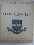  - En hommage au roi Albert. Léopoldville. Inauguration de son monument à Léopoldville, le 1er Juillet 1939.