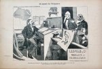 Braakensiek, Johan (1858-1940) - [Original lithograph/lithografie by Johan Braakensiek] De quaestie der Philippijnen, 28 Augustus 1898, 1 pp.