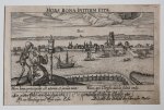 Daniel Meisner (1585-1625) - [Antique print, engraving, Dordrecht] MORS BONA INITIUM VITAE, View of Dordrecht, published 1624.