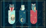 - Magnetische boekenlegger Nachtuilen â€“ set van 3 met uilendesigns