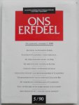 Deleu Jozef, Niessen Frits e.a. - Ons Erfdeel Algemeen Nederlands Tweemaandelijks Cultureel Tijdschrift 33e jaargang nummer 5 1990 Met losse bijlage van nu & toen staalkaart van artikelen uit Ons Erfdeel 1990