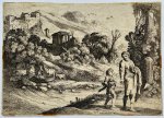 Wtenbrouck, Moyses van (1595-before 1647) - Antique Etching 1620 - Abraham and Isaac - M. Van Wtenbrouck / Moses van Uyttenbroeck, published 1620, 1 p.
