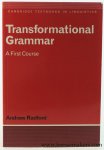 Radford, Andrew. - Transformational grammar. A first course.