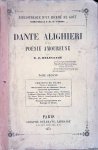Delécluze, E.J. - Dante Alighieri ou la poesie amoureuse. Tome second: Chanson de dante (texte et traduction); Observations sur les chansons. Poesie amoureuse apres Dante