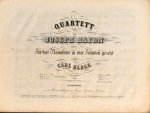 Haydn, Joseph: - Quartett von Joseph Haydn für das Pianoforte zu vier Händen gesetzt von Carl Klage. No. VI in C