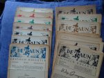  - DE FAUN Critisch bulletin - Letteren, Kunst, Geestesleven. Eerste jaargang nrs 1 t/m 24, uitgezonderd nrs 13 en 22.