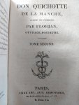Cervantes Saavedra, Miguel de (Florian) - Don Quichotte de la Manche traduit de l'espagnol de Michel de Cervantes par Florian; Ouvrage Posthume (4 volume)