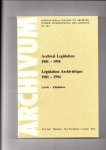 McDonald, Lee (Préface) - Archival Legislation 1981 - 1994. Latvia - Zimbabwe