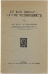 H.J. De Vleeschauwer - Op den drempel van de wijsbegeerte