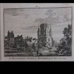 Zutphen. - De Droogenaps Tooren te Zutphen aan de wal te zien.