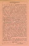 Bidprentje - Bidprentje van het Genootschap van het H. Hart van Jesus, Parochiekerk van de H. Theresia, Den Haag, uitgeschreven voor Den Heer Haun. Met "Imprimatur" (toestemming om te drukken), verleend door M.F. de Beer, Tilburg 1898.