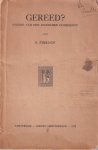 Pinkhof, S. - Gereed? (Positie van den joodschen godsdienst)
