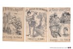 Briollet, Delormel, Disle, Poupay, Rimbault, etc. (Cándido de Faria, illustrations) - 8 partititions musicales. Pt. format: 1) P. Briollet (paroles) & L. Delormel (musique). Les oiseaux du Luxembourg. Romancinette comique créée par Polin à la Scala. - 2) Delormel (paroles) et Del & Eugène Poncin (musique). Le planton embarrass?...