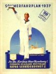HAPAG - Sommerfahrplan 1937 HAPAG Seebaderdienst Cuxhaven-Helgoland-Westerland