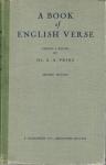 Prins, A.A.  (chosen and edited by) - A BOOK OF ENGLISH VERSE  A Collection of Poems Written in English from Anglo-Saxon Times to the Present