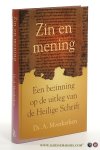 Moerkerken, A. - Zin en mening : een bezinning op de uitleg van de Heilige Schrift, Tweede druk.