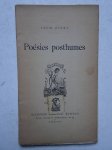 Dierx, Léon. - Poésies posthumes. Dierx, Léon. - Poésies posthumes.
