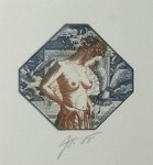 Gropp, Olaf. - Exlibris voor S. Brehov.