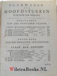 Hillenius, Hillenius, Jesaias - De Mensch Beschouwt in de staat der Elende, der Genade, en der Heerlikheit, of Een uitvoerige Verhandeling van eenige voorname Leerstukken, Welke de driederley Staat des Menschen vertonen. Waar in de Waarheden worden verklaart ende betoogt, te...
