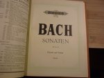 Bach; J. S. (1685-1750) - Sonaten Nr. 1 - 3 voor Viool + Klavecimbel (piano)  //   Sonaten Nr. 4 - 6 voor Viool + Klavecimbel (piano) - herausgegeben von Fred. David