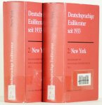 SPALEK, J.M., STRELKA, J.P., (HRSG.) - Deutschsprachige Exiliteratur seit 1933. Band 2: New York. 2 volumes.
