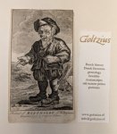  - DWERGEN, BERTHOLDE -- Engraved portrait of Bertholde of Bertagnona (dwarfism), published by C. Johnson, 11x19 cm.