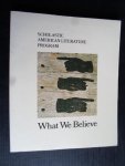  - What we believe, Scholastic American Literature Program, Writer’s Workshop