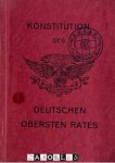 Vrijmetselarij - Konstitution des Deutschen Obersten Rates vom 33. und letzten Grad