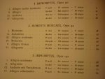 Schubert; Franz (1797–1828) - Impromptus (Moments musicaux) fur Klavier