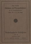 Jong, A.J. de (ed.). - Een viertal dichters en prozaschrijvers uit de Vroeg-Renaissance.