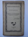 Geuns, B. van, en J. Groot. - Herinneringen aan D.Donker Hz Bijeenverzameld en uitgegeven onder medewerking zijner hem in liefde gedenkende leerlingen en vrienden.