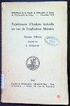 S. Etienne - Expériences d'Analyse textuelle en vue de l'explication littéraire travaux d'élèves