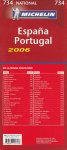 niet vermeld - Michelin toeristenkaart 734 Espana Portugal 1:1.000.000