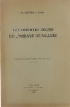 Lefévre - Les derniers jours de l'abbaye de villers