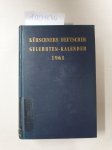 Schuder, Werner: - Kürschners Deutscher Gelehrten-Kalender 1961 :O-Z, Register ;